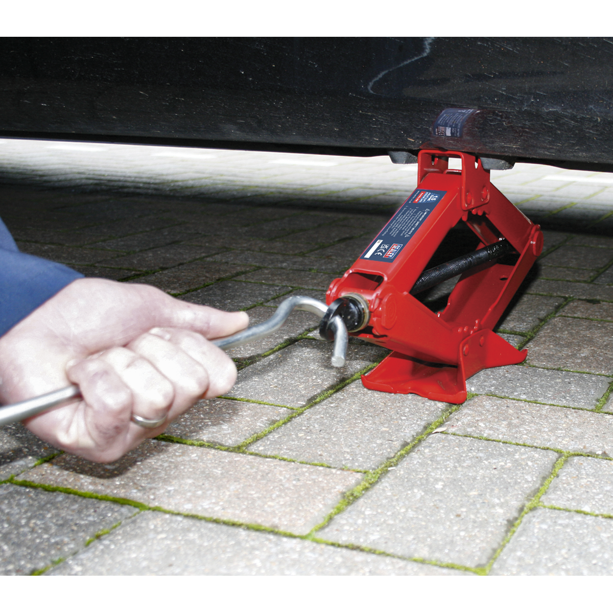 Sealey 1.5tonne Heavy-Duty Scissor Jack 58M