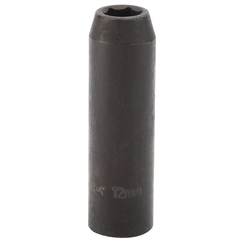 Draper Deep Impact Socket, 1/2" Sq. Dr., 12mm (Sold Loose) DRA-59873