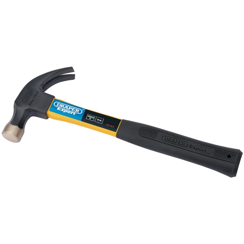 Draper Fibreglass Shafted Claw Hammer, 450g/16oz DRA-62163