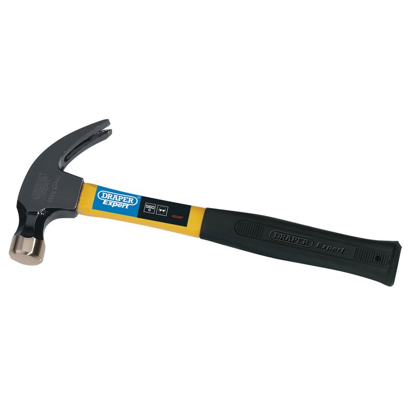 Draper Fibreglass Shafted Claw Hammer, 560g/20oz DRA-63347
