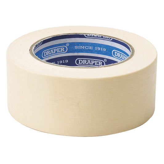 Draper Heavy Duty Masking Tape Roll, 50m x 50mm DRA-63479