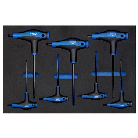 Draper TX-STAR® ; T' Handle Key Set in 3/4 Drawer EVA Insert Tray (7 Piece) DRA-63505
