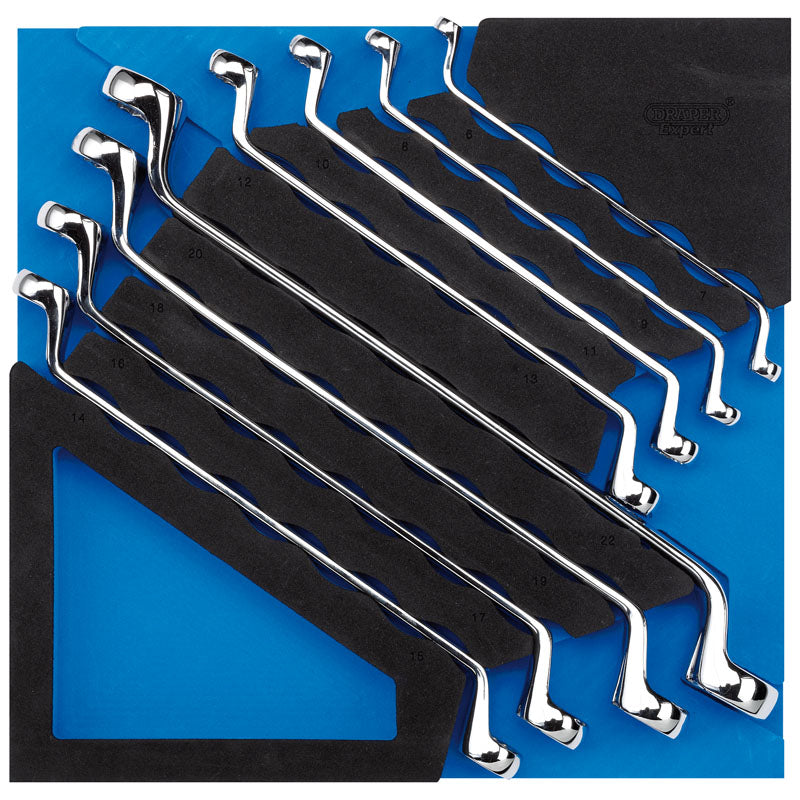 Draper Ring Spanner Set in 1/2 Drawer EVA Insert Tray (8 Piece) DRA-63523
