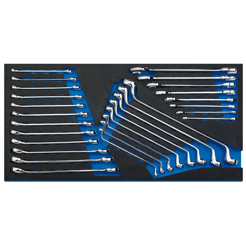 Draper Spanner Set in Full Drawer EVA Insert Tray (28 Piece) DRA-63526