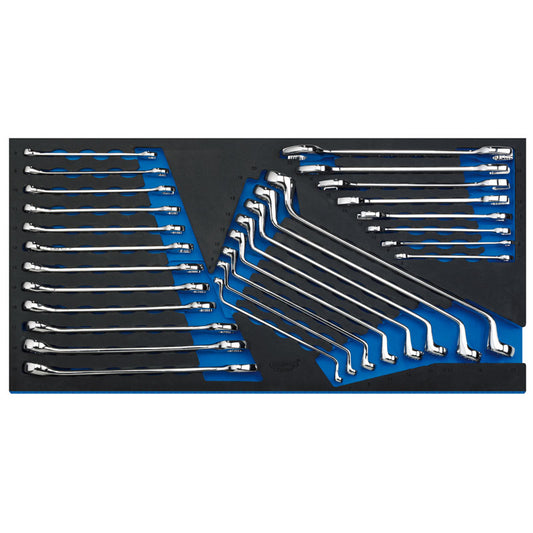 Draper Spanner Set in Full Drawer EVA Insert Tray (28 Piece) DRA-63526