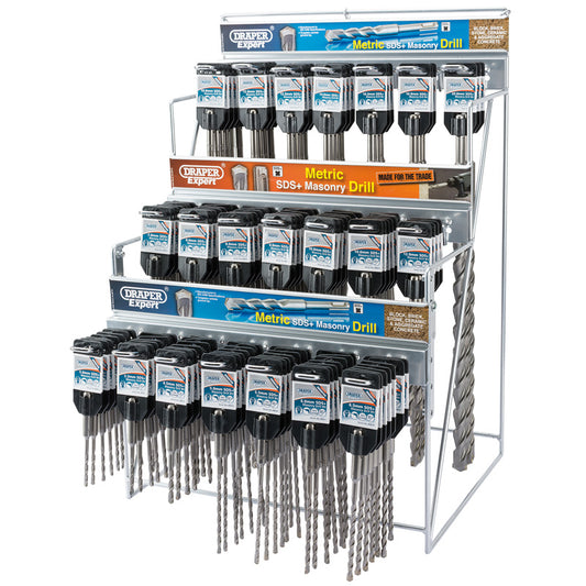 Draper Metric SDS+ Drill Bit Merchandiser (137 Piece) DRA-64049