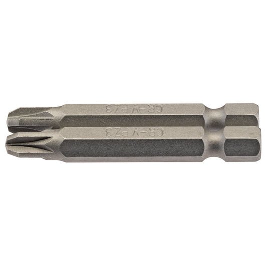 Draper PZ Type Insert Bit, 1/4" Hex, 50mm Long, No.3 (Pack of 2) DRA-64229