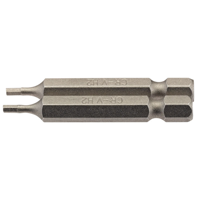 Draper Hexagonal Insert Bit, 2mm, 1/4" Hex, 50mm Long (Pack of 2) DRA-64244
