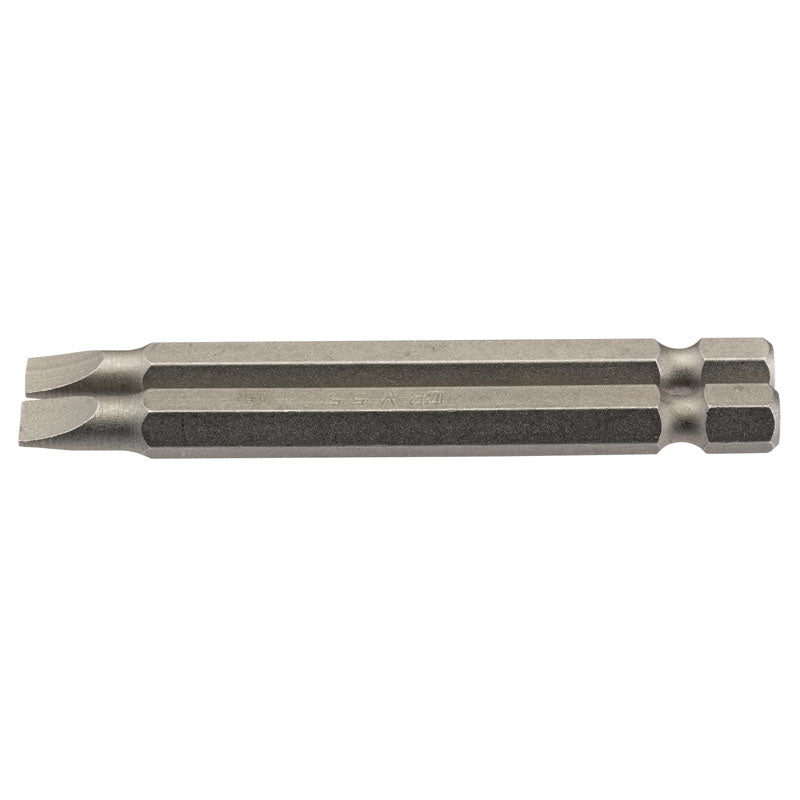 Draper Plain Slot Insert Bit, 5.5mm, 1/4" Hex, 75mm Long (Pack of 2) DRA-64296