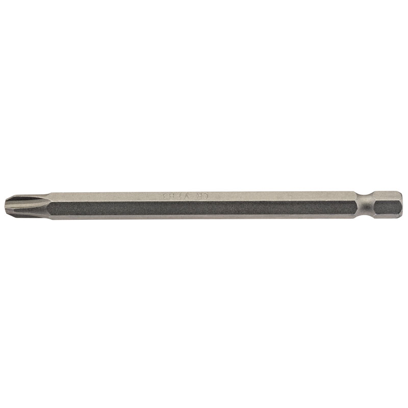 Draper Cross Slot Insert Bit, 1/4" Hex, 100mm Long, No.3 (Pack of 1) DRA-64366