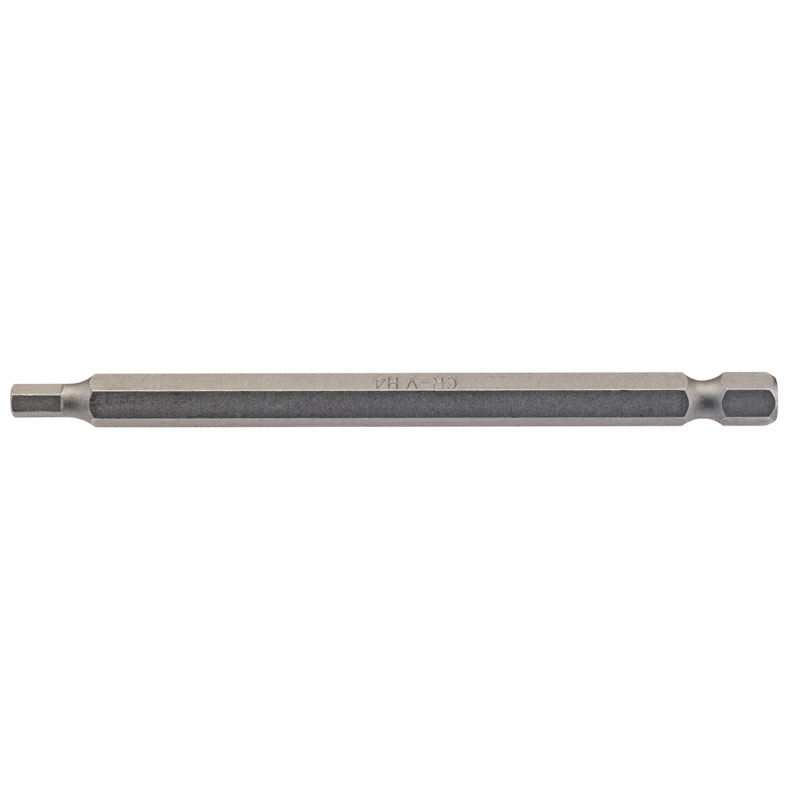 Draper Hexagonal Insert Bit, 4mm, 1/4" Hex, 100mm Long (Pack of 1) DRA-64373