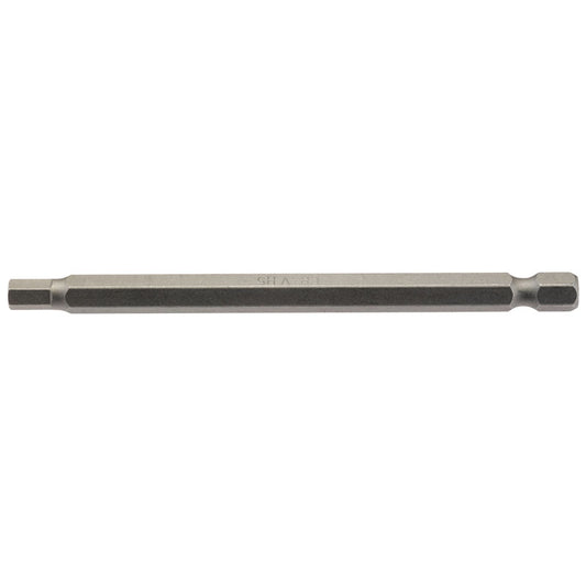 Draper Hexagonal Insert Bit, 5mm, 1/4" Hex, 100mm Long (Pack of 1) DRA-64374