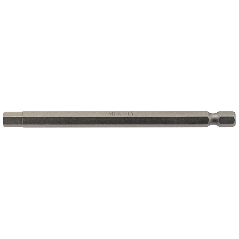 Draper Hexagonal Insert Bit, 6mm, 1/4" Hex, 100mm Long (Pack of 1) DRA-64375