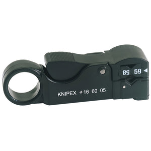 Knipex 16 60 05SB Adjustable Co-Axial Stripping Tool, 4 - 10mm DRA-64953