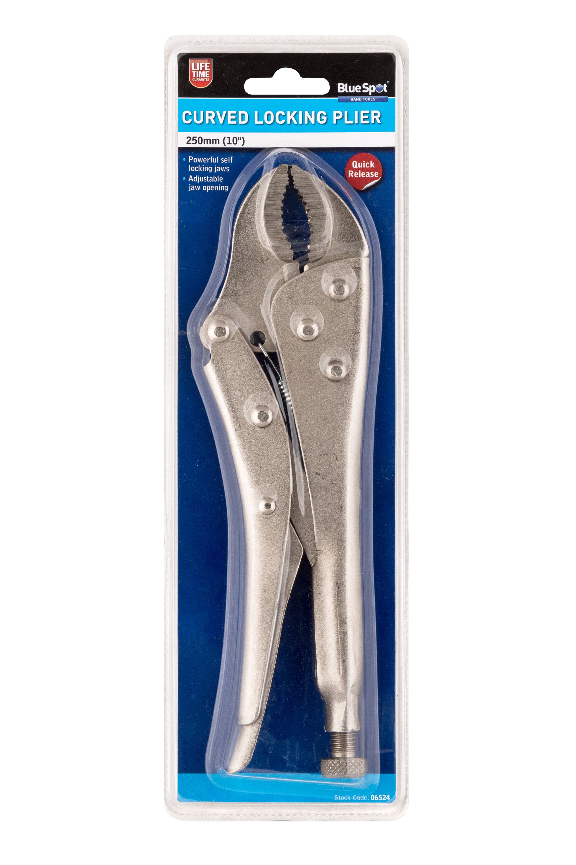 BlueSpot 250mm (10") Curved Locking Plier 06524