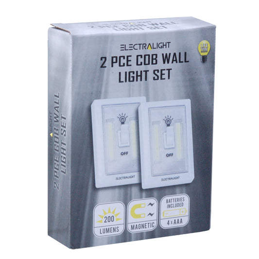 Electralight 2 PCE COB Wall Light Set (200 Lumens) 65301