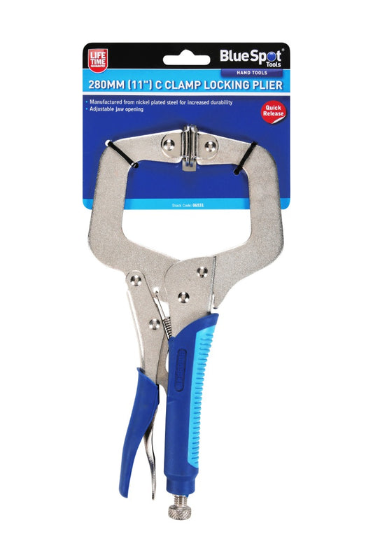 BlueSpot 280mm (11") C Clamp Locking Plier 06531
