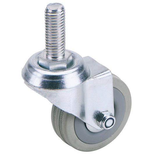 Draper Swivel Bolt Fixing Rubber Castor, 50mm Diameter, S.W.L. 50kg DRA-65470