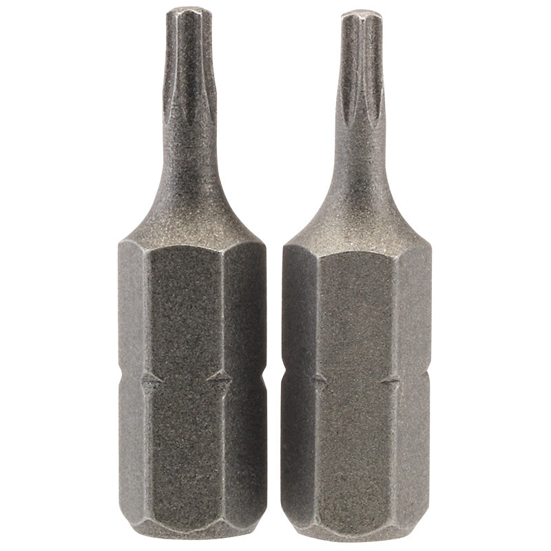 Draper TX-STAR® ; Insert Bit, 1/4" Hex, 25mm Long, T8 (Pack of 2) DRA-66426