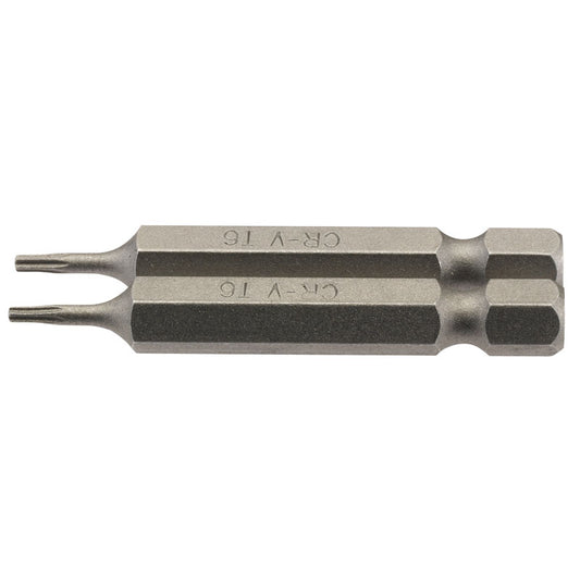 Draper TX-STAR® ; Insert Bit, 1/4" Hex, 50mm Long, T6 (Pack of 2) DRA-66481