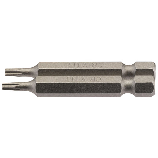 Draper TX-STAR® ; Insert Bit, 1/4" Hex, 50mm Long, T10 (Pack of 2) DRA-66486