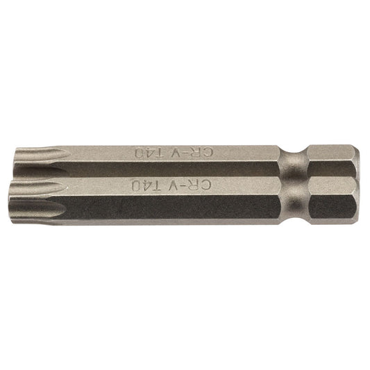 Draper TX-STAR® ; Insert Bit, 1/4" Hex, 50mm Long, T40 (Pack of 2) DRA-66624