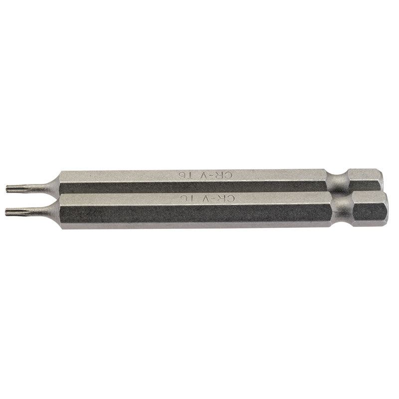 Draper TX-STAR® ; Insert Bit, 1/4" Hex, 75mm Long, T6 (Pack of 2) DRA-66827