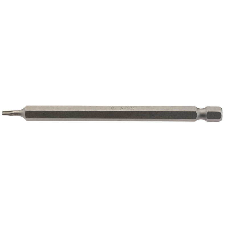 Draper TX-STAR® ; Insert Bit, 1/4" Hex, 100mm Long, T8 (Pack of 1) DRA-66907