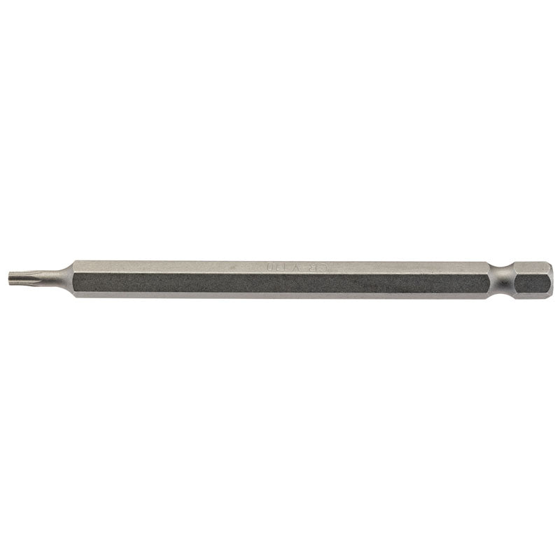 Draper TX-STAR® ; Insert Bit, 1/4" Hex, 100mm Long, T10 (Pack of 1) DRA-66911