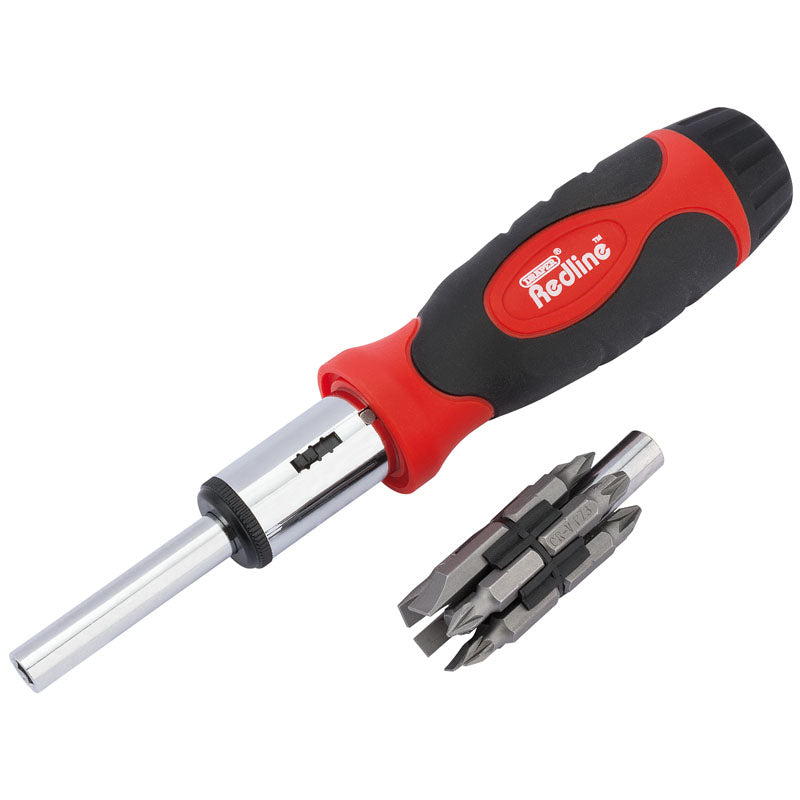 Draper Redline Ratcheting Screwdriver and Bit Set (14 Piece) DRA-67543