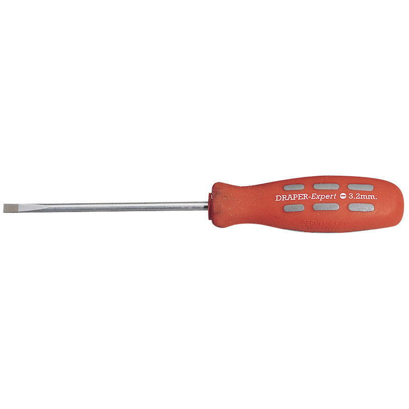 Draper Plain Slot Parallel Tip Mechanic's Screwdriver, 100 x 3.2mm (Sold Loose) DRA-67850