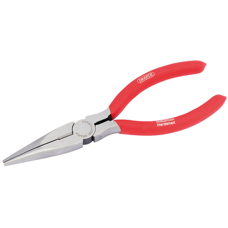 Draper Long Nose Pliers with PVC Dipped Handles, 160mm DRA-67869