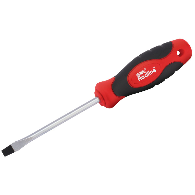 Draper Plain Slot Soft-Grip Screwdriver, 6 x 100mm DRA-68010