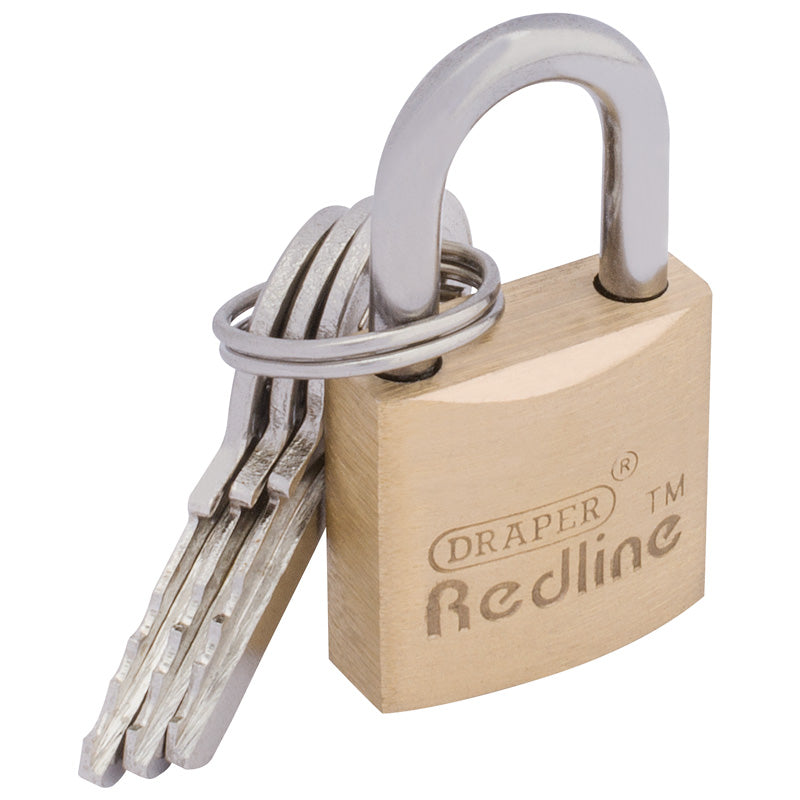 Draper Brass Cylinder Padlock, 20mm DRA-68019