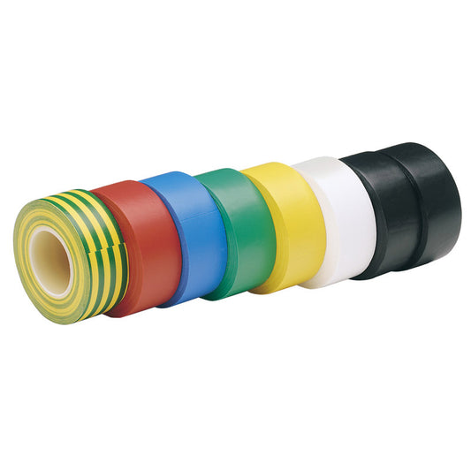 Draper Mixed Colours Insulation Tape to BSEN60454/Type2, 8 x 10m x 19mm DRA-68157