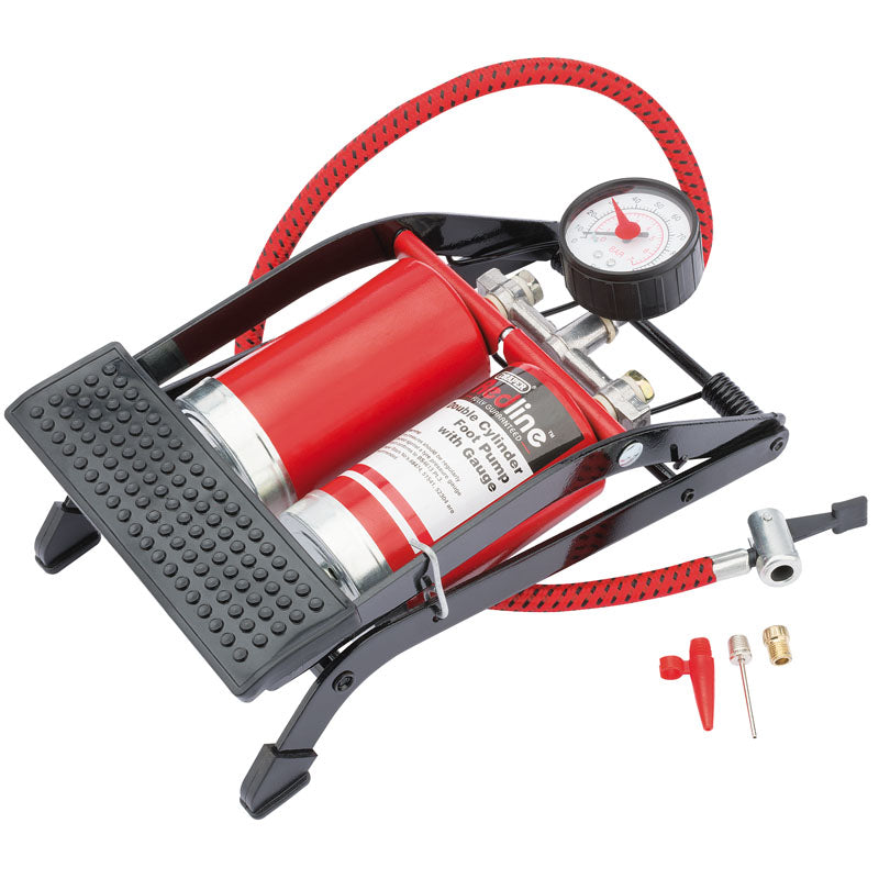 Draper Double Cylinder Foot Pump DRA-68473