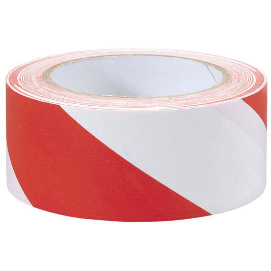 Draper Hazard Tape Roll, 33m x 50mm, Red and White DRA-69010