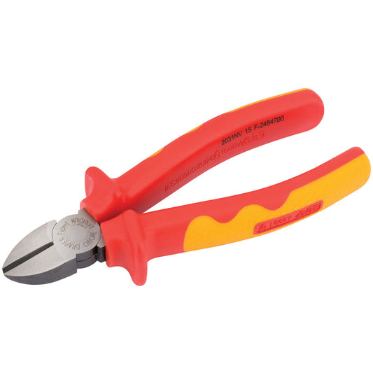 Draper VDE Approved Fully Insulated Diagonal Side Cutters, 160mm DRA-69178