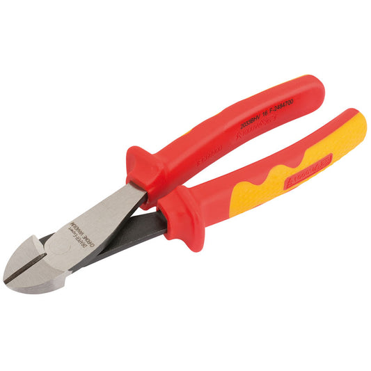 Draper VDE Approved Fully Insulated High Leverage Diagonal Side Cutter, 200mm DRA-69181