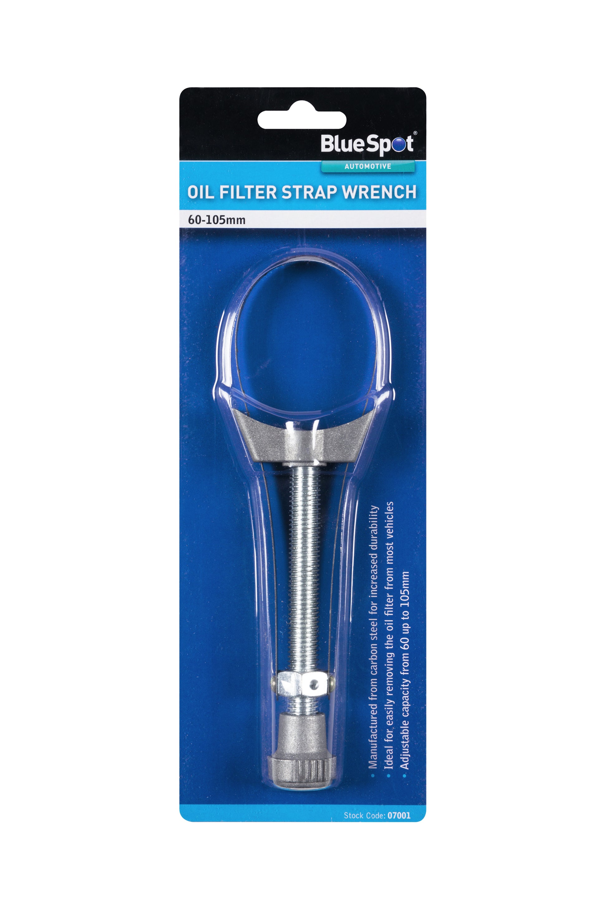 BlueSpot Oil Filter Strap Wrench (60-105mm)  07001