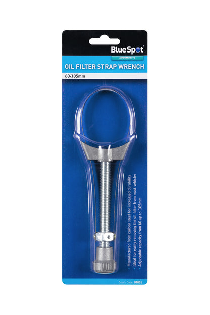 BlueSpot Oil Filter Strap Wrench (60-105mm)  07001