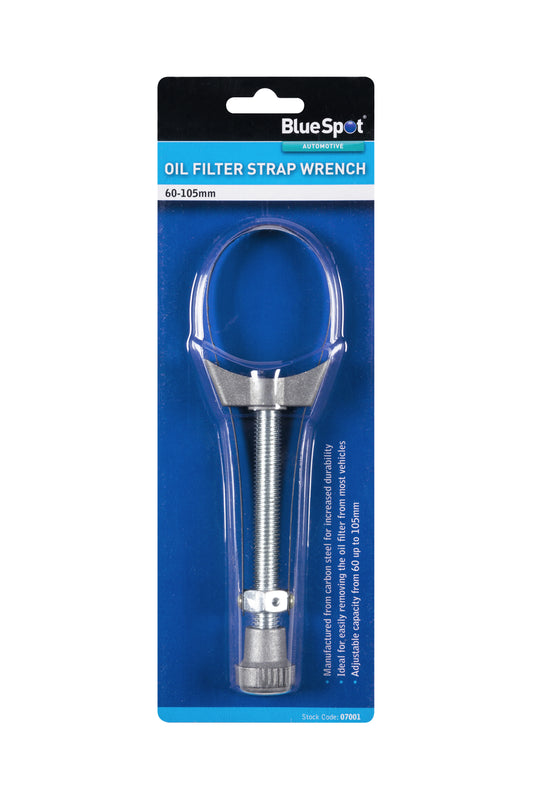 BlueSpot Oil Filter Strap Wrench (60-105mm)  07001