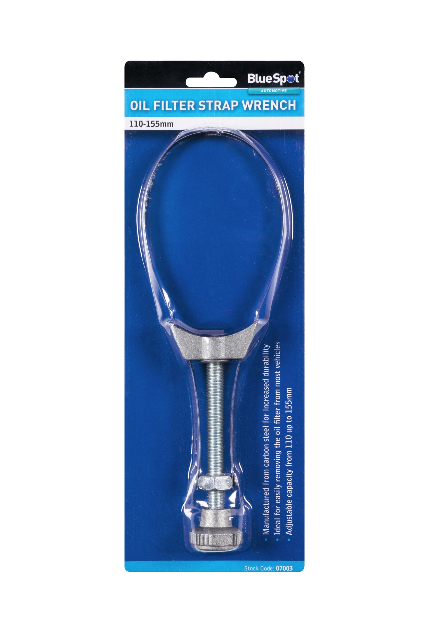 BlueSpot Oil Filter Strap Wrench (110-155mm) 07003