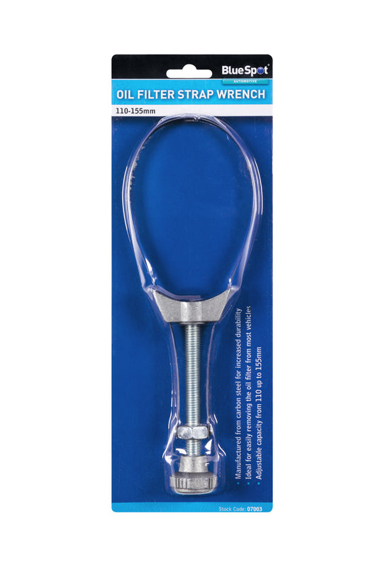 BlueSpot Oil Filter Strap Wrench (110-155mm) 07003