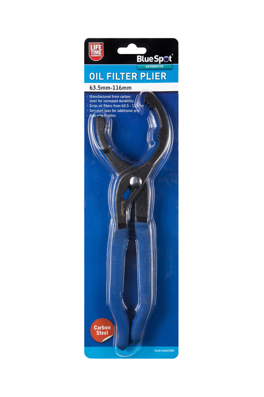 BlueSpot Oil Filter Pliers (63.5mm-116mm) 07004