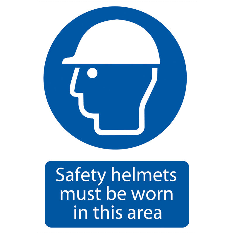 Draper 'Safety Helmet' Mandatory Sign DRA-72053