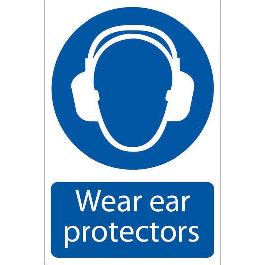 Draper 'Ear Protectors' Mandatory Sign DRA-72063
