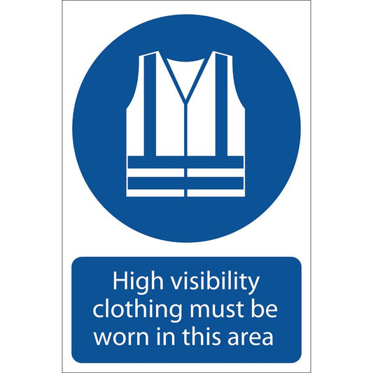 Draper 'Hi-Visibility Clothing' Mandatory Sign DRA-72097