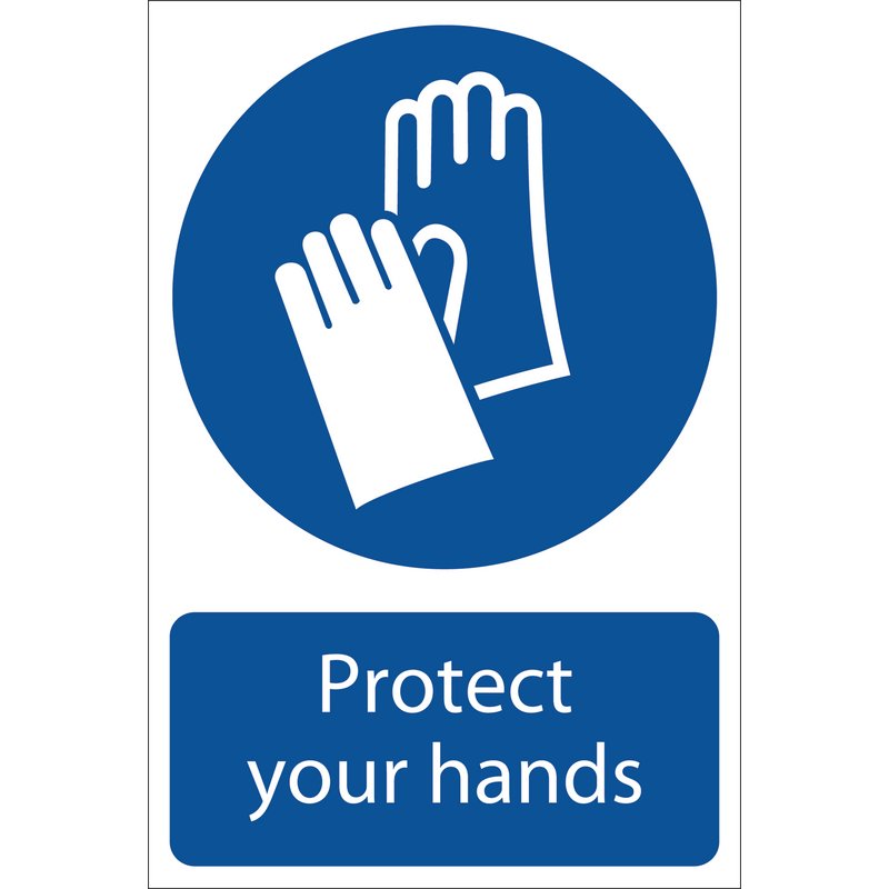 Draper 'Hand Protection' Mandatory Sign DRA-72104