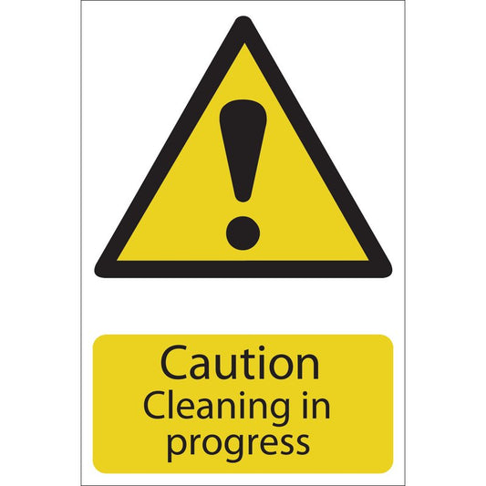 Draper 'Caution Cleaning' Hazard Sign DRA-72440